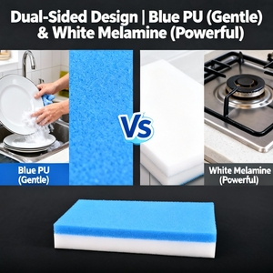 Éponge <span class=keywords><strong>magique</strong></span> de nettoyage de <span class=keywords><strong>voiture</strong></span> en mousse de mélamine haute densité avec logo personnalisé en gros - Product Image 3