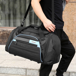 Bolsa de lona impermeable para gimnasio, bolso deportivo grande de viaje con compartimiento para zapatos - Product Image 6
