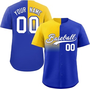Camiseta de béisbol para jóvenes/adultos con malla transpirable allover sublimación impresión color contraste rendimiento ajuste fábrica OEM - Product Image 1