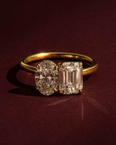 Elegant Sky Blue Pear Pink Emerald Lab Grown Diamond 925 <b>Silver</b> Women's <b>Statement</b> <b>Ring</b> IGI Certified Evening Events Wedding - Product Image 3