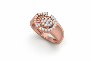 Bague en or 14 carats et diamants The Stellar Cluster |   Diamant taille brillant 0,27 carats - Product Image 3