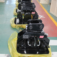 Compacteur de plaques pour excavatrice 4-9 tonnes avec moteur, compacteur hydraulique personnalisable, fabriqué aux États-Unis, moteur PERMCO, certifié ISO9001