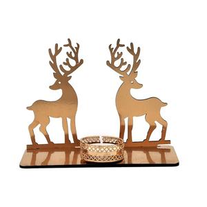 Bougeoir en T écologique en bois de mangue pour la décoration de Noël et de mariage Bougeoir en T avec des tailles de 20x13 cm - Product Image 3