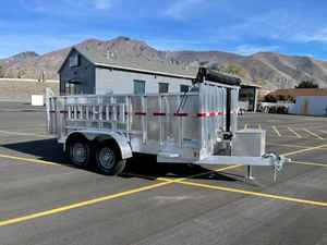 High Quality Factory Original 7X14 High Side Dump <b>Trailer</b> 6x12 Dump <b>Trailer</b> for Farm <b>Tractor</b> Excellent Farm <b>Trailers</b> for Sale - Product Image 5