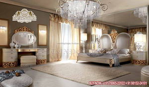 เตียงควีนไซส์แกะสลักหนักที่สวยหรูการออกแบบที่หรูหราไม้แกะสลักกรอบเตียงเตียงเตียงยุโรปหรูหราและเฟอร์นิเจอร์ห้องนอน - Product Image 2