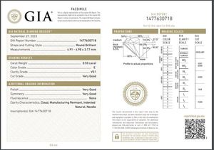 Excellent Quality VS1 0.5 CTS E Color GIA Certified Natural <b>Moissanite</b> Lab Grown <b>Loose</b> Diamonds for Wedding Jewelry Making - Product Image 6