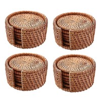 Sous-verre en rotin de qualité standard créatif fait à la main, assiettes de chargeur d'herbe de mer et napperon en jute, forme et taille personnalisées pour la fête