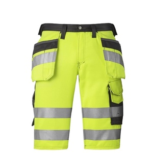 quick dry safety shorts polyester material shorts custom logo safety shorts waterproof safety shorts logo printed safety shorts - Product Image 1