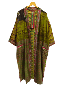 เสื้อคลุมอาบน้ำผ้าไหมส่าหรีสไตล์วินเทจชุดคลุมส่าหรีสำหรับปาร์ตี้ชายหาดผ้านุ่มงานแฮนด์เมดชุดกิโมโนผ้าไหมอินเดียสำหรับฤดูร้อน - Product Image 5