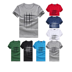 T-shirt à manches courtes en coton imprimé pour hommes, haut graphique d'été décontracté, chemisier léger et doux et respirant pour un usage quotidien - Product Image 1