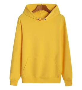 เสื้อมีฮู้ดผ้าฝ้ายสำหรับผู้ชายสีพื้นย้อมสีได้ทุกสีอบอุ่นผ้าฟลีซฤดูใบไม้ร่วงฤดูหนาว - Product Image 3