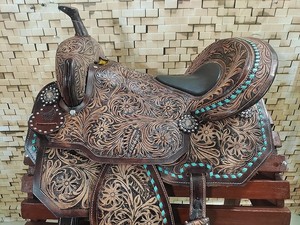 Sillín de cuero occidental de calidad superior tallado a mano al mejor precio - Product Image 5