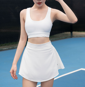 Ensemble jupe plissée taille haute pour le golf/le tennis et haut court à manches courtes pour femmes - Matériel en spandex/nylon Logo personnalisé Entraînement de golf - Product Image 5