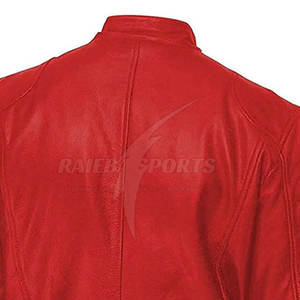 Veste en cuir de vache à fermeture éclair pour hommes de la meilleure qualité avec col montant dans toutes les tailles et couleurs placement du logo avant - Product Image 6