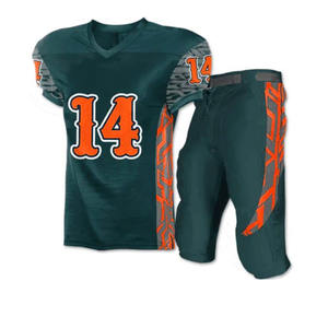 Uniforme de Fútbol Americano Hecho en Pakistán, Tallas y Colores Personalizables, Spandex/Poliéster, Transpirable, Tallas Grandes, Venta al Por Mayor - Product Image 2