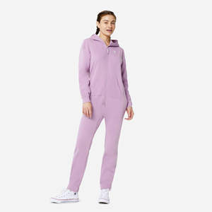 80% Algodón 20% poliéster cepillado en el interior de algodón, cremallera bidireccional, Lila Melange, mono Original Unisex - Product Image 2