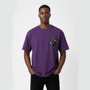 Camiseta Gráfica Oversize Personalizada para Hombre, 100% Algodón, Estilo Urbano, Cuello Redondo, Fabricante Mayorista OEM ODM - Product Image 1