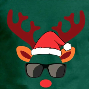 Mens Christmas Santa T-<b>Shirt</b> <b>Red</b> Short Sleeve O-Neck Casual Regular Fit Front Logo Durable Digital Printing 100% Polyester - Product Image 6