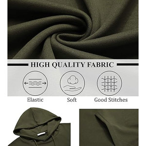 Personalizado Top Seller logotipo personalizado en blanco al por mayor sudaderas con capucha peso canguro bolsillo invierno algodón orgánico Hip Hop pulóver Sudadera con capucha - Product Image 5