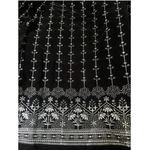 Top Demanded Knitted Heavy <b>Velvet</b> Daman Work Material for Stylish Party Wear Wedding Dresses Export Price India - Product Image 1