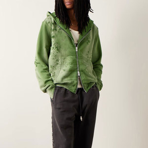 Sudadera Informal con Cierre de Cremallera, 100% Algodón, Diseño Moderno, Ajuste Cómodo para Usar en Capas, Viajes de Invierno, Moda Diaria - Product Image 2