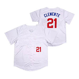 Maillot de baseball pour adulte de haute qualité, en maille respirante en polyester, grande taille, séchage rapide, imprimé, version ville, logo, numéro, style hip-hop - Product Image 1