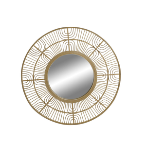 Miroir mural rond en rotin de style rustique de haute qualité, décoration pour salon, chambre à coucher, entrée, provenance du Vietnam - Product Image 1