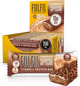 Fulfil Vitamin and <b>Protein</b> Bars (15 x 55 g Bars) - Chocolate Cappuccino Flavour - Product Image 1