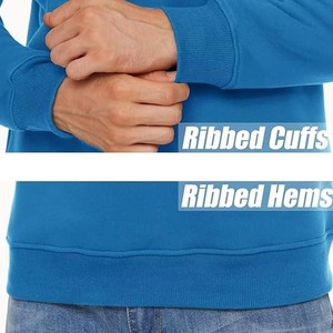 Pulls chauds et épais d'automne-hiver pour hommes Sweat-shirt décontracté doublé en Sherpa Vêtements de sport - Product Image 6