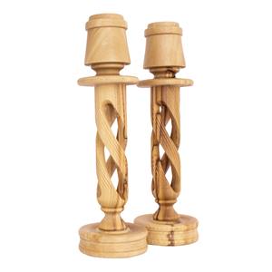 Bougeoir en bois à six colonnes, idéal pour la décoration intérieure, centre de table et éclairage festif, fabriqué à la main en Inde - Product Image 5