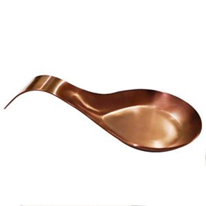 Resto de cuchara de cobre martillado hecho a mano Resto de cuchara personalizado Color personalizado Artesanía India hecha a mano - Product Image 5