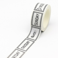 Maßgefertigtes Hochwertiges Washi-Tape Geringe Mindestbestellmenge Wochentage Scrapbook Washi-Tape