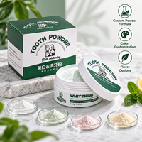 Poudre blanchissante pour les dents à la menthe de haute qualité, fabriquée sur mesure, nettoie la bouche, rafraîchit l'haleine, idéale pour une utilisation à domicile