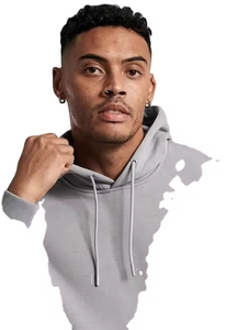 Ensemble survêtement personnalisé avec logo, jogging épais, double capuche, effet délavé, strass, coupe ample, fermeture éclair, sweat-shirt et pantalon de survêtement baggy - Product Image 2