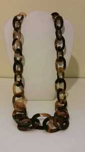 Collar de cadena de cuerno de búfalo natural Patrón de ancla vintage Técnica pulida - Product Image 6