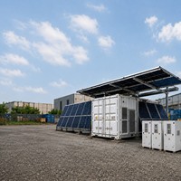 Contenedor ESS para Microredes de 200/250KW con PCS y Sistema de Baterías de Iones de Litio LiFePO4, Sistema de Almacenamiento de Energía Fuera de la Red