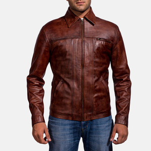 Chaqueta de cuero de bombardero de piel de oveja genuina para hombre, chaquetas de cuero para motocicleta, chaqueta de cuero multicolor para hombre, chaqueta para hombre - Product Image 1