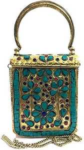 Bolso de Mano de Moda Personalizado Hecho a Mano, Altamente Pulido, Hermoso, de Nácar, para Mujer, de la India - Product Image 5