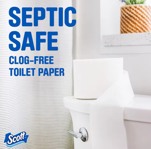 Papel Higiénico Scott ComfortPlus 100% Desechable y Compostable, 36 Rollos Dobles, 231 Hojas por Rollo, Seguro para Fosas Sépticas, 1 Capa, Precio Bajo - Product Image 4