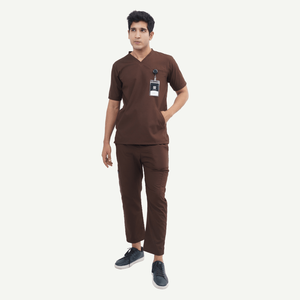 Ensembles de gommage personnalisés confortables et extensibles pour hommes uniformes hospitaliers professionnels - Product Image 2