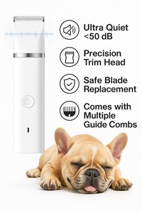 Profesional moderno PU multifuncional Pet Grooming Clippers Set para perros gatos carga USB bajo ruido afeitadora de pelo molinillo de uñas - Product Image 3