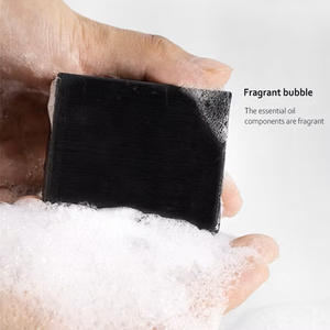 Savon en barre nettoyant en profondeur au charbon de bois activé, détoxifiant, fait main, pour le corps, en gros, marque privée OEM - Product Image 1