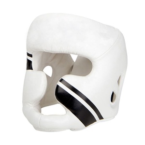 Casco Protector de Cabeza de PVC y Cuero al por Mayor para Boxeo, MMA y Artes Marciales con Protector Facial, Cierre Ajustable de Gancho y Bucle, Portátil - Product Image 2