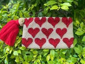 Sac de pièce de monnaie de broderie artistique avec des perles - Product Image 2