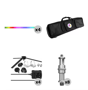Best-Sales ColorPrecision AX1 Professional Wireless <b>LED</b> <b>Tube</b> Lighting Sets Adjustable Color Temperature Waterproof Cinematic - Product Image 3