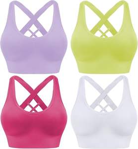 Soutien-gorge de sport pour femme de qualité supérieure, ultra confortable et respirant, avec logo frontal, pour la course et l'entraînement - Utilisation flexible pour adultes - Product Image 3