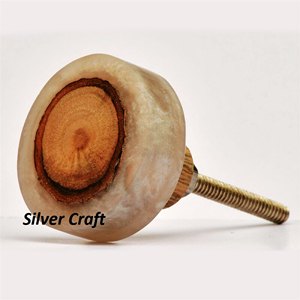 Boutons en bois Boutons d'armoire ronds 1 5 38mm Boutons en marbre naturels les plus vendus avec taille de forme de couleur personnalisée Fabriqué en Inde Article - Product Image 4