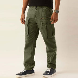Pantalon cargo décontracté, mode unique, couleur personnalisée, look différent, pantalon cargo taille complète, uni, teinture unie, service OEM - Product Image 2