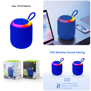 KMS-M21-A บ้าน digitalome 5W ไร้สายแบบพกพา TWS ลำโพงบลูทูธพร้อมไฟ LED RGB สำหรับกลางแจ้งและบ้าน - Product Image 5