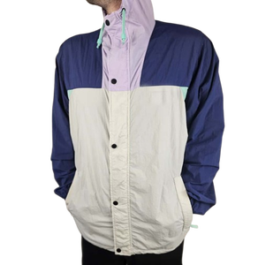 Veste de sport décontractée personnalisée avec fermeture éclair, coupe-vent, légère, respirante, en nylon froissé, pour la course à pied - Product Image 1